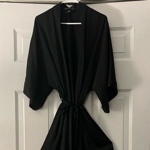 Victoria secret silk black robe!